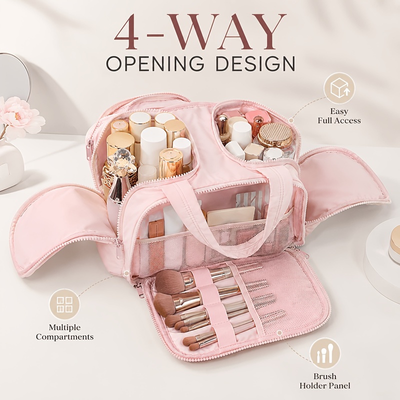 Travel Accessories Organizer Bag - Tas Makeup Perjalanan Kapasitas Besar, Organizer