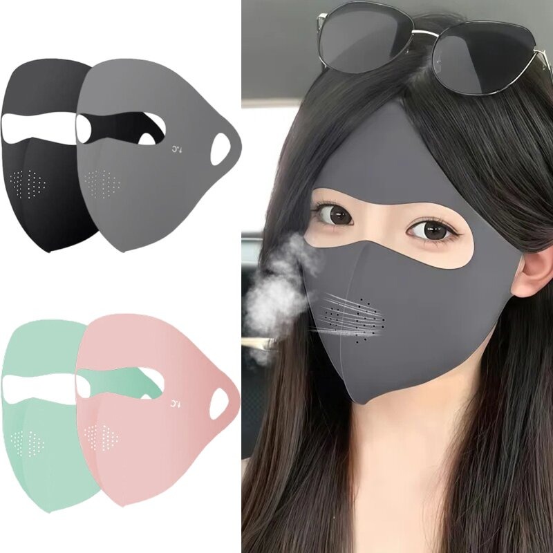 Travel Accessories Aesthetic - Masker Wajah UV Full-Face Baru, Pelindung