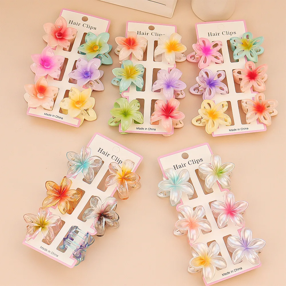 Travel Accessories Aesthetic - 6 Buah Klip Cakar Rambut Kecil