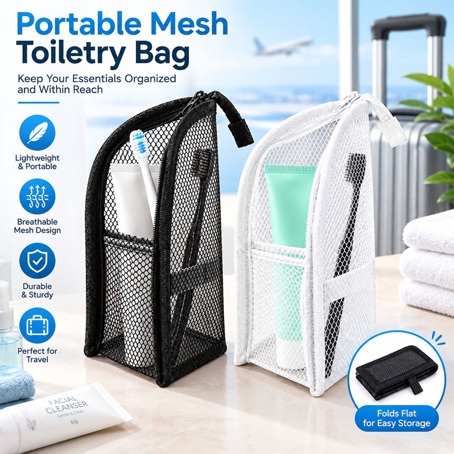 Travel Accessories Organizer Bag - 1 buah tas perlengkapan mandi portabel