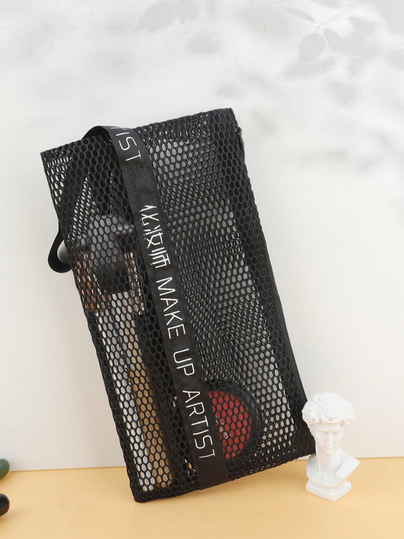 Travel Accessories Organizer Bag - 1 Buah Tas Makeup Jaring dengan