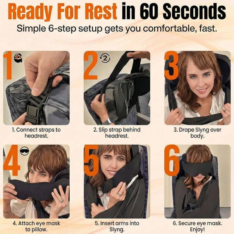 Sistem Penyangga Tidur Pesawat - Travel Accessories Long Flight ulasan dan harga