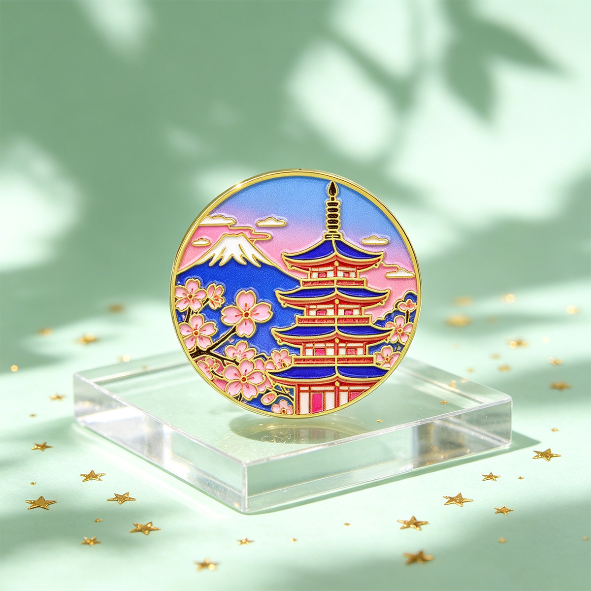Pin Enamel Bunga Sakura Jepang - Travel Accessories Jewelry ulasan dan harga