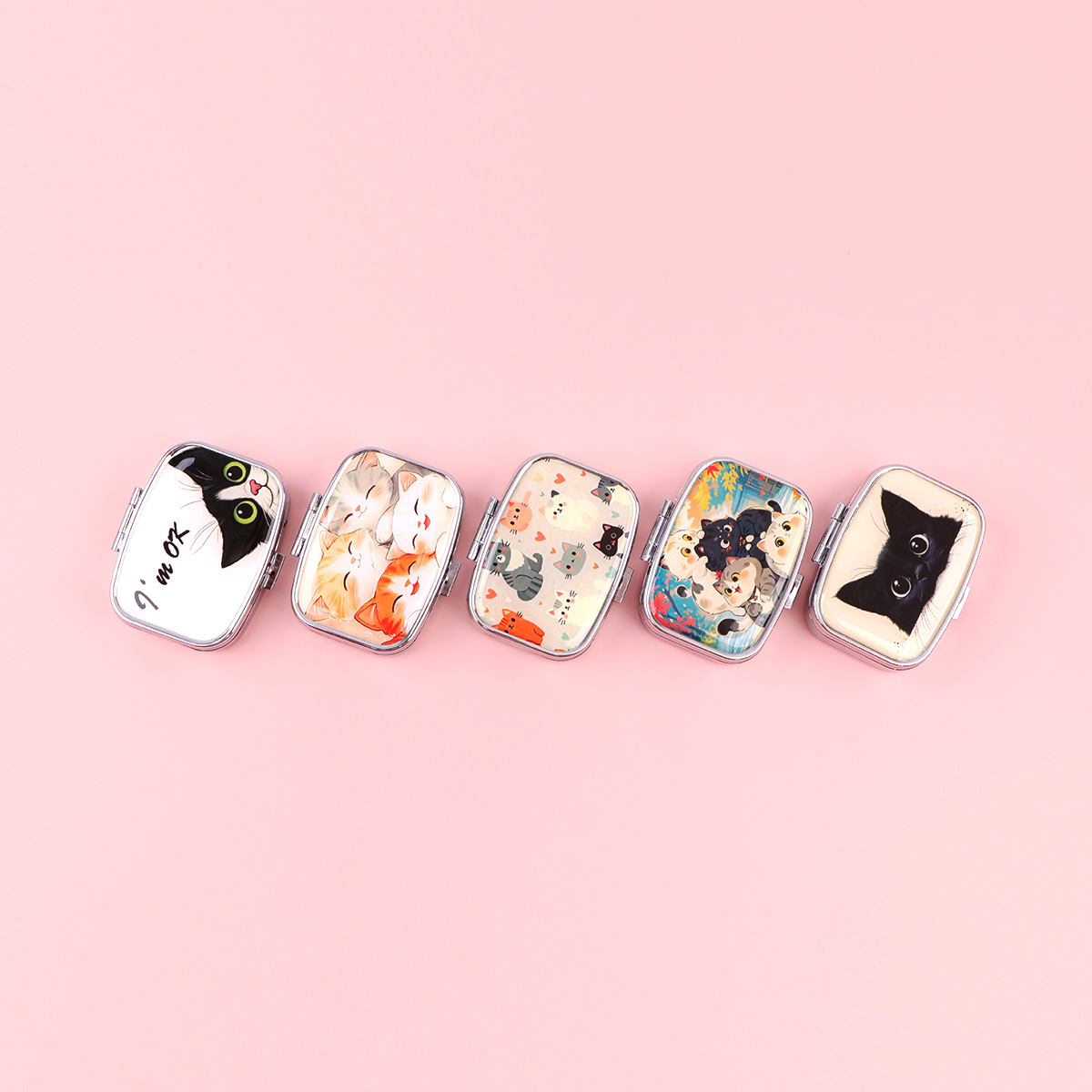 Kotak Pil Kucing Hitam Kotak S - Travel Accessories Jewelry ulasan dan harga