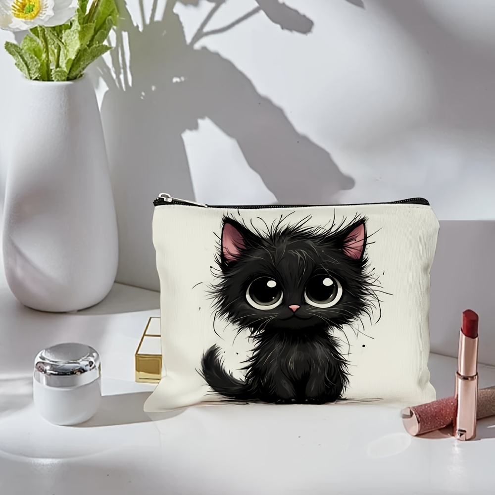 Tas kosmetik bermotif kucing l - Travel Accessories Jewelry ulasan dan harga