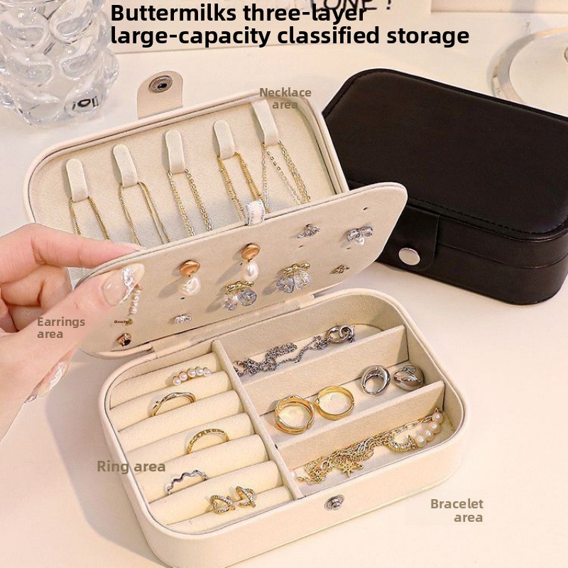 Kotak Perhiasan Mini Portabel  - Travel Accessories Jewelry ulasan dan harga