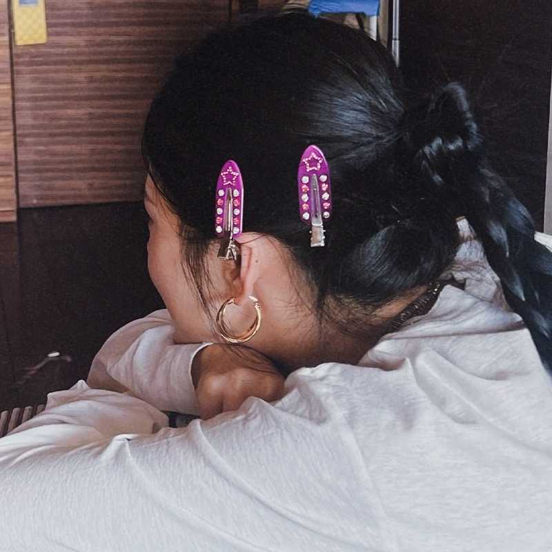 Klip poni berlian imitasi hati - Travel Accessories Jewelry ulasan dan harga