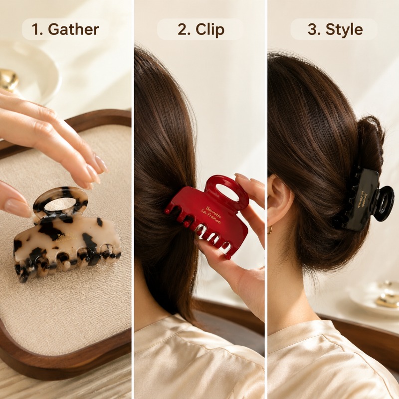Jepit Rambut Model Cakar Gaya  - Travel Accessories Aesthetic ulasan dan harga