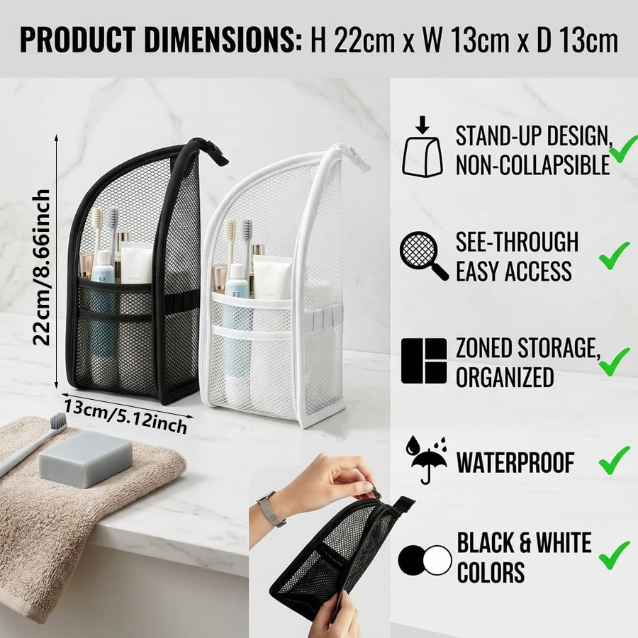 1 buah tas perlengkapan mandi  - Travel Accessories Organizer Bag ulasan dan harga
