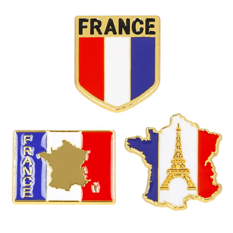 Pin Enamel Bendera Prancis, Br - Travel Accessories Jewelry ulasan dan harga