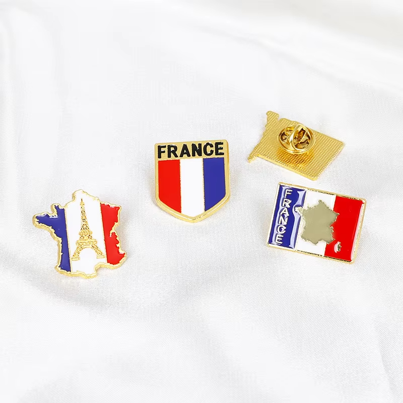 Pin Enamel Bendera Prancis, Br - Travel Accessories Jewelry ulasan dan harga