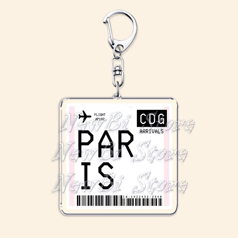 Gantungan kunci tiket pesawat, - Travel Accessories Jewelry ulasan dan harga